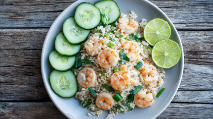 thai fried rice with shrimp