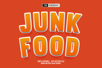 TEXT EFFECT JUNK FOOD