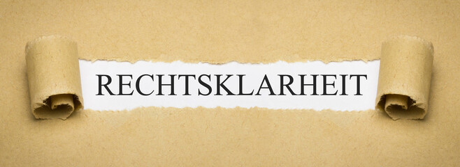 Rechtsklarheit