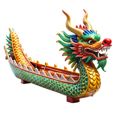 Ornate Dragon Boat Figurine
