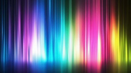 Vibrant Colorful Abstract Background With Vertical Glowing Stripes