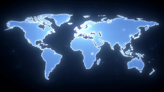 global startup network concept, connected nodes glowing across map of Earth, symbolizing worldwide innovation