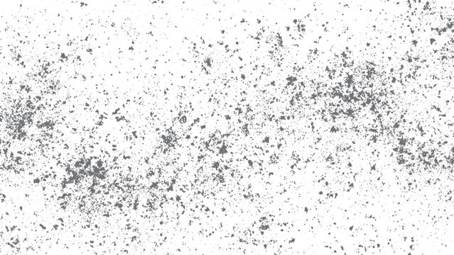 White textured surface with grunge black ink splatter creative background. Ink splatter abstract design with black spots on white textured background