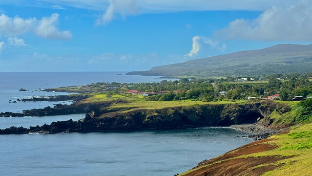 Coastal View of Hanga Piko Area &ndash; Easter Island Chile