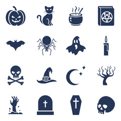 Vector Set of Halloween Icons