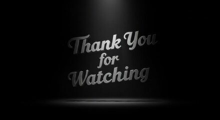 Thank You for Watching - Spotlight on Gratitude