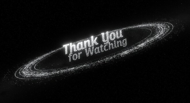 Thank You for Watching - Elegant Sparkling Finale