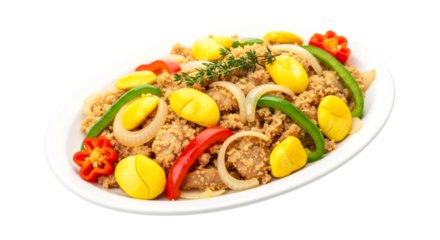 delicious ackee and saltfish dish transparent background png for culinary designs