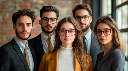 Retrato de jovenes empresarios