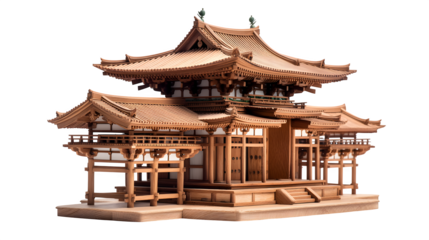 Discover exquisite Japanese temple architecture, a serene cultural icon crafted with detailed precision and natural beauty.