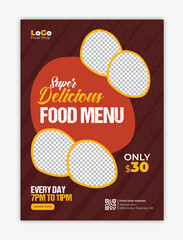 Delicious Food Flyer Design for Marketing Campaign