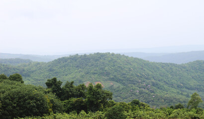 Obraz premium The view of the mountains is very beautiful.