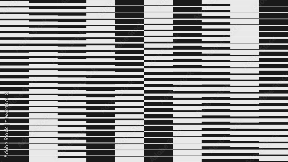 Poster abstract modern composition in brutalism style, postmodern geometric ornament with simple shapes in 