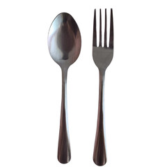 Spoon and Fork on Transparent background