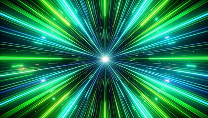 Abstract radiating light beams