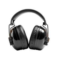 Protective ear protection headphones for industrial use safety equipment isolated on transparent background, png