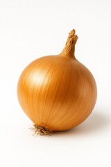 Fresh Golden Onion Isolated on White Background