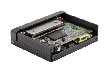 Innovative technology device laboratory electronics view isolated on transparent background, png