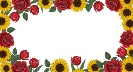 flower art borders and transparent background, frame, wallpaper, background, abstract	
