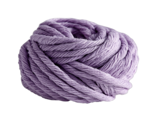 Creative crafting with purple yarn home diy project cozy atmosphere isolated on transparent background, png