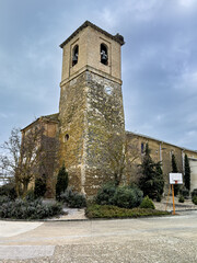 Fototapeta premium Church of Nuestra Sra de la Asuncion in Marcilla de Campos, Palencia province