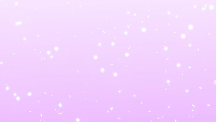 Pink gradient background with glowing white particles