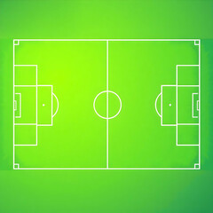 A vector illustration of a lush green soccer file