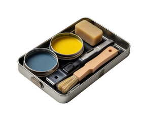 Creative action craft supplies isolated on transparent background, png