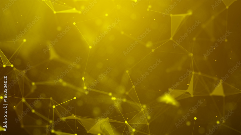Poster abstract background dot and connect line for cyber technology futuristic and network connection conc