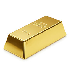 gold bars on white background