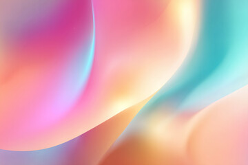 Abstract Soft Pastel Gradient Background with Smooth Pink, Gold, Peach, and Light Blue Transitions in Clean Minimal Vector Style
