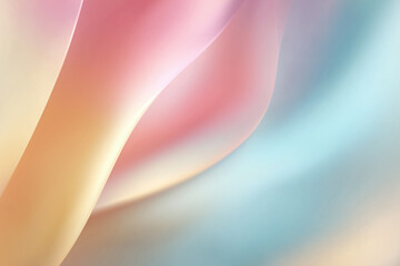 Abstract Soft Pastel Gradient Background with Smooth Pink, Gold, Peach, and Light Blue Transitions in Clean Minimal Vector Style