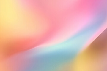 Abstract Soft Pastel Gradient Background with Smooth Pink, Gold, Peach, and Light Blue Transitions in Clean Minimal Vector Style