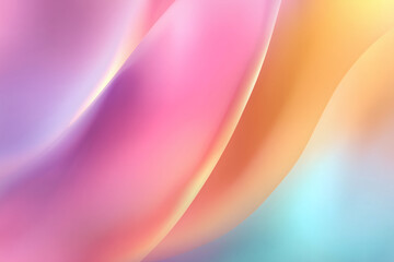 Abstract Soft Pastel Gradient Background with Smooth Pink, Gold, Peach, and Light Blue Transitions in Clean Minimal Vector Style