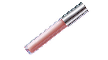 Peach Lip Gloss Tube, isolated on transparent background