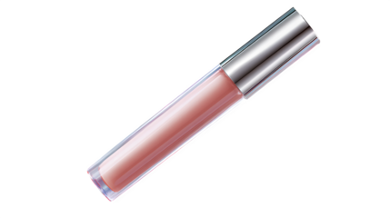 Peach Lip Gloss Tube, isolated on transparent background