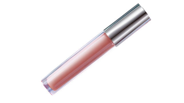 Peach Lip Gloss Tube, isolated on transparent background