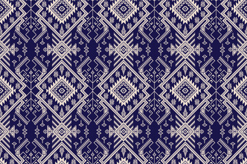 Seamless Ethnic Diamond Geometric Pattern – Tribal Textile Vector Design