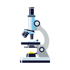 microscope on white background
