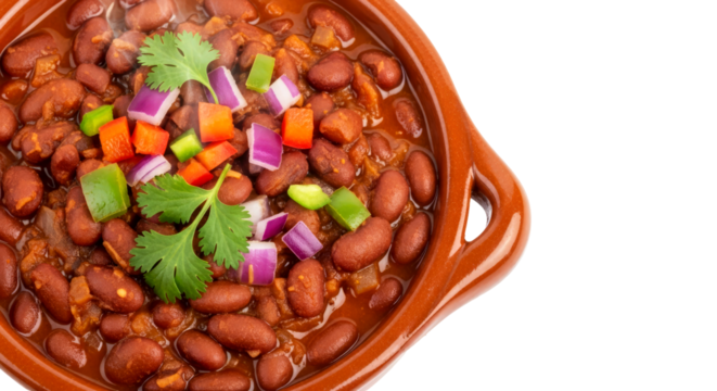 delicious kidney bean stew transparent background isolated for design - Powered by Adobe