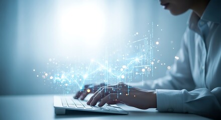 Photo of scientist analyzing dna molecule on virtual screen in modern laboratory