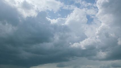 A Stunningly Dramatic Cloudy Sky Filled with Beautiful Shades of Grey and Blue Tones