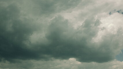An Intensely Dramatic Sky Displaying Dark and Ominous Clouds Like a Chaotic Scene