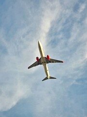 airplane in the sky