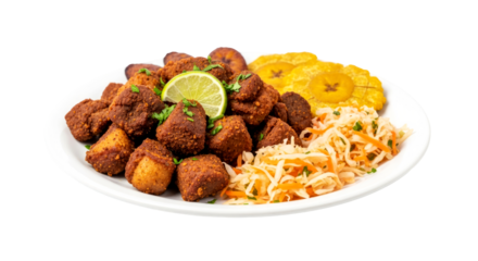 delicious chicharron platter transparent background isolated food image