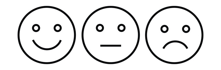 Obraz premium emoji icon outline ilustration vector symbol