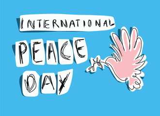 International peace day poster template design.eps