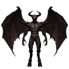 Powerful Demon: Dark Fantasy Creature Illustration