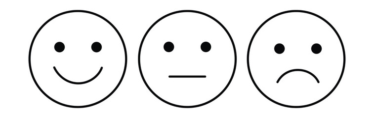 emoji icon outline ilustration vector symbol eps 10