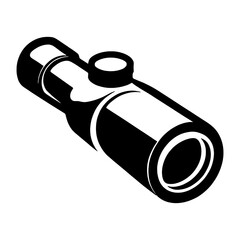 vector illustration of a telescope